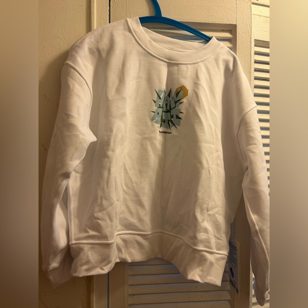 Lululemon Hawaii Exclusive Perfectly Oversized Fleece Crew Sweatshirt XS NWT